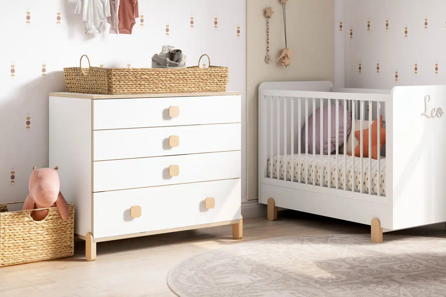 Comoda convertible Ros para habitacion infantil
